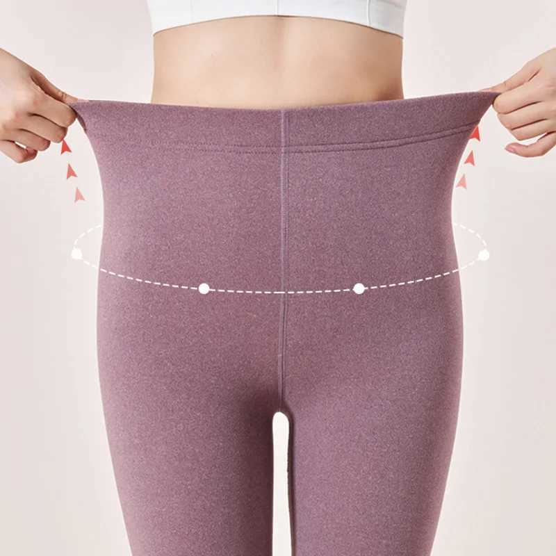 German Cashmere Lamb Cashmere Leggings For Womens Outerwear Winter Plush High Waisted Autumn Pants Brushed Warm PantsX240914