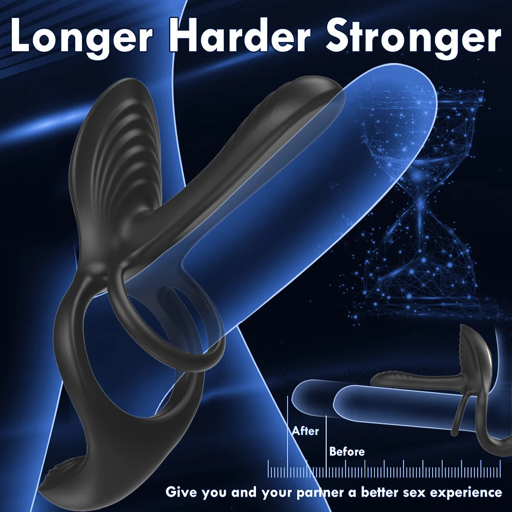 Prostate vibrator test massage anal plug penis ring remote control male masturbator toy 240914