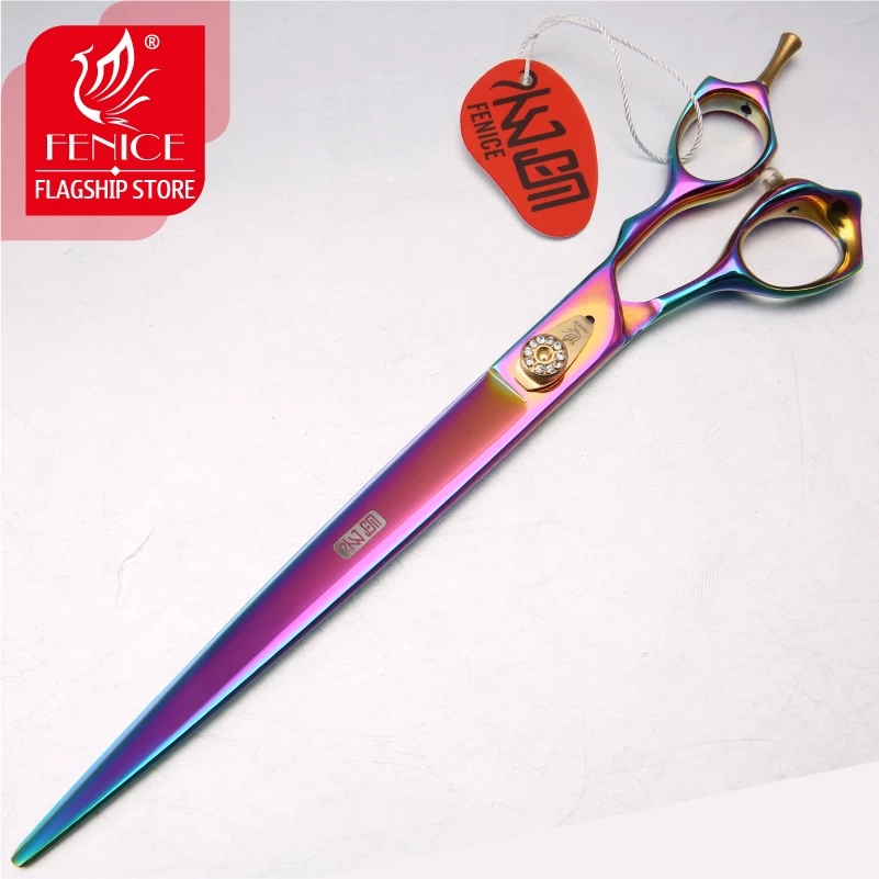 Fenice Japan 440c Professional Pet brand dog Grooming scissors 7/7.5/8/9 inch sharp cutting straight shears