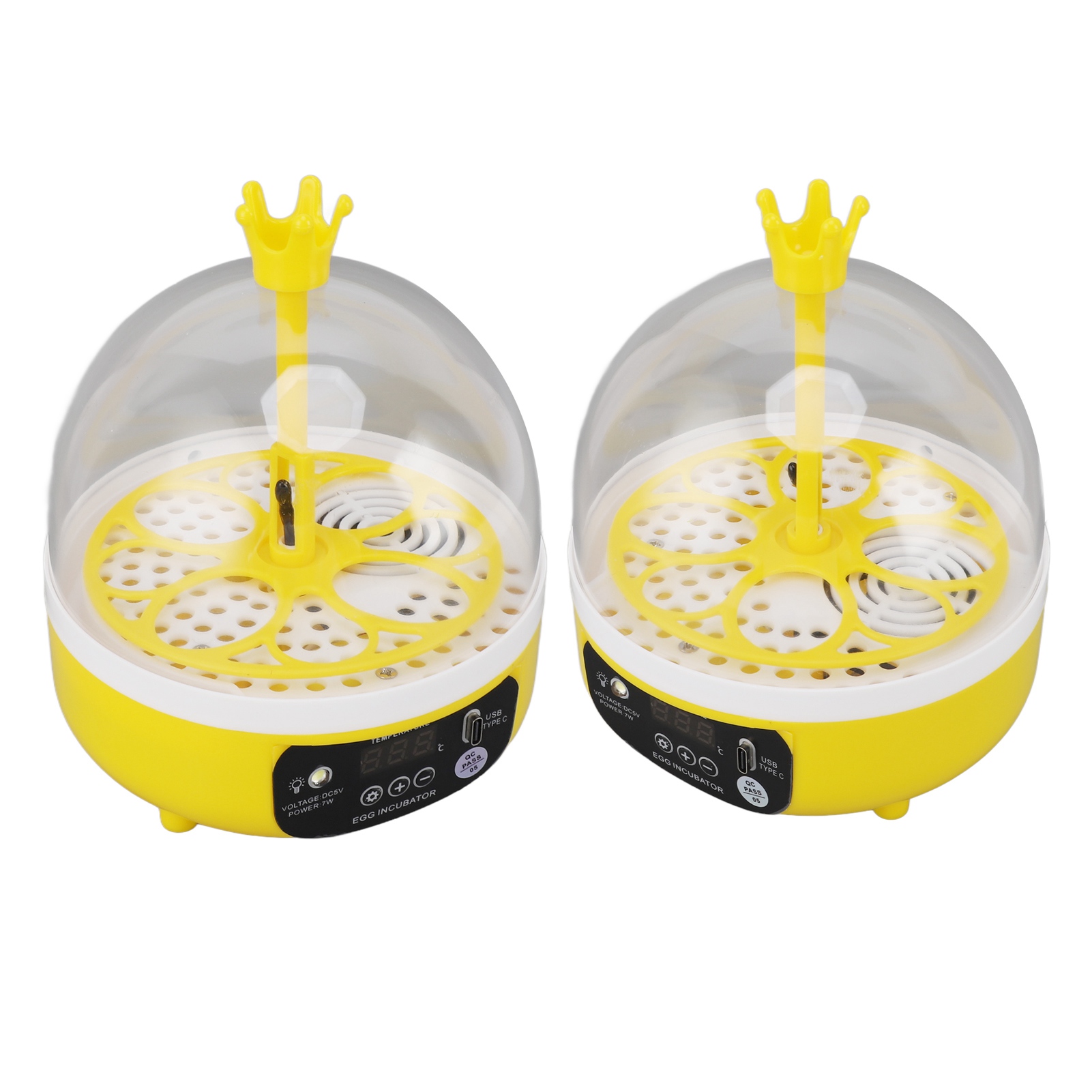 Egg Incubator for Home Automatic Temperature Humidity Control 4 Eggs Candler Poultry Hatching Machine for Chickens Ducks Pigeons