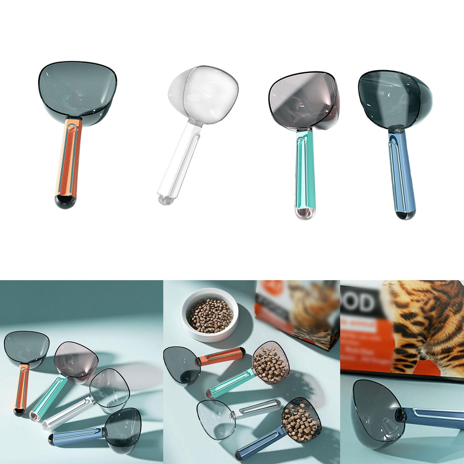 Cat Spade Pet Spoon Food Feeder Pet Food Feeding Multifuctional Cat Spoon Dog Spoon with Bag Clip Cats Dogs