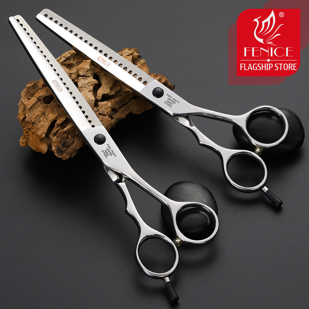Fenice 7/7.5 inch High-end Professional Pet Dog Grooming Scissors Thinning Shears Thinning Rate about 75%