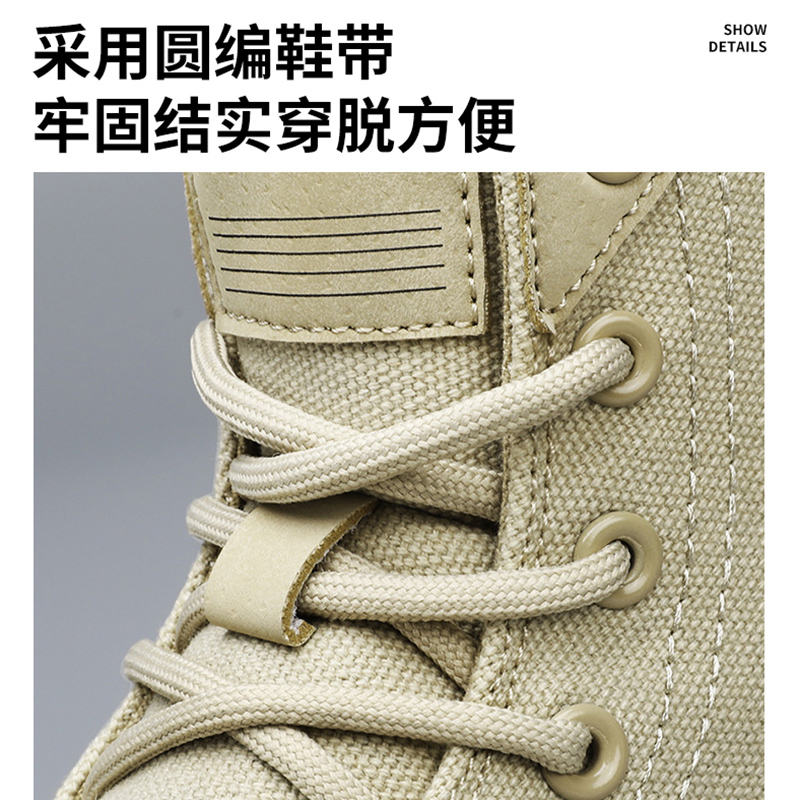 Winter INS Men Canvas Shoes Platform Outdoor Punk Motorcycle HighQuality Boots Botas Hombre 24bb