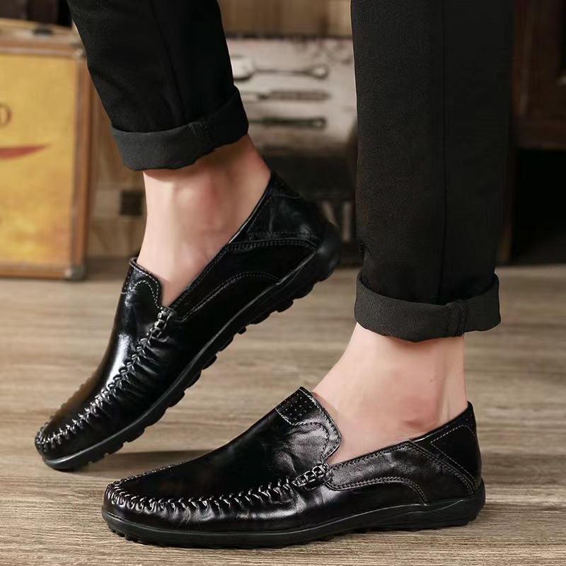 2023 Men's Moc Toe Loafer Shoes, Comfy Non-slip Slip On Shoes, Men's Shoes, Spring And Summer