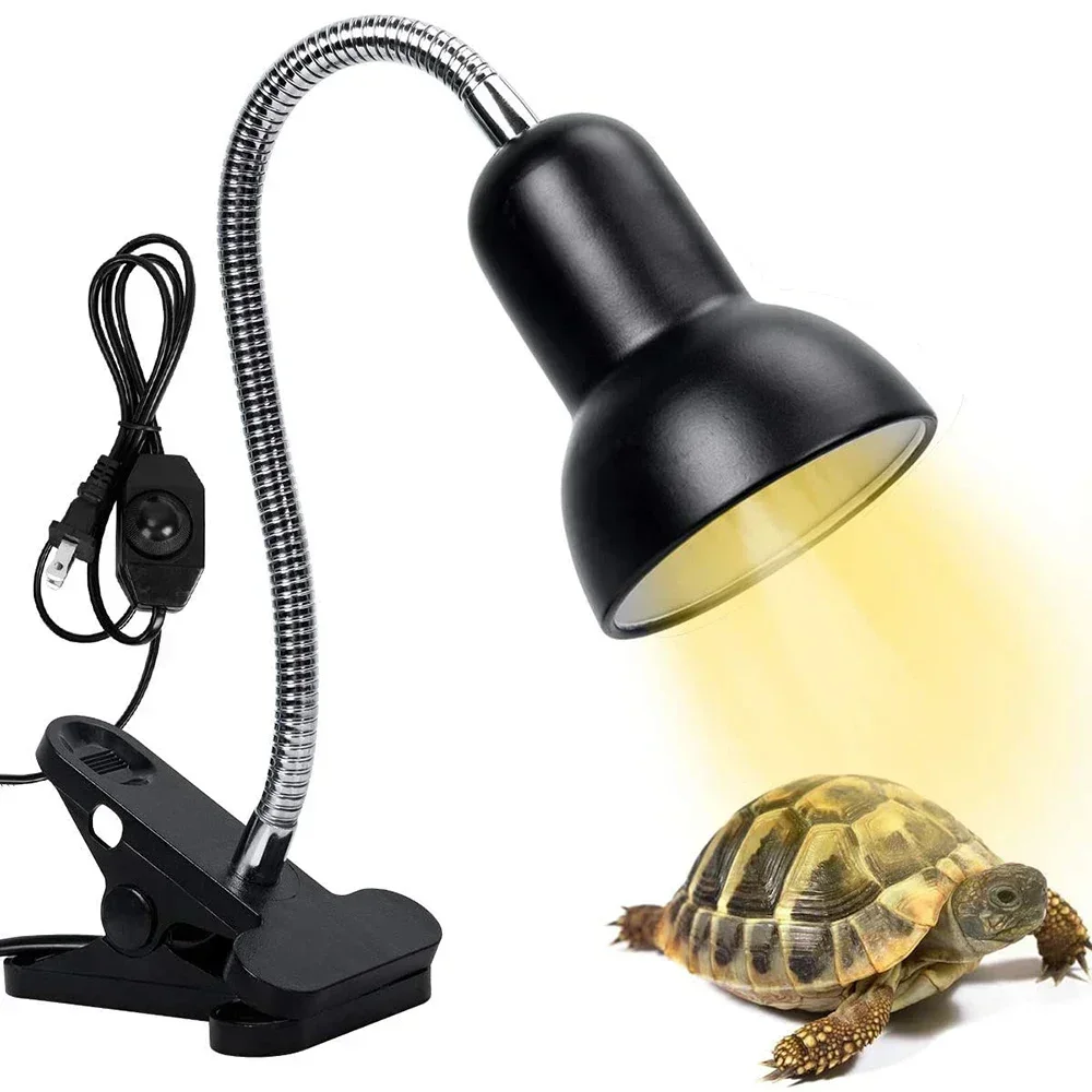 E27 Reptile Heating Lamp Lampshade American and European Standard Shower Lamp Holder Calcium Supplement Lamp Lizard Turtle