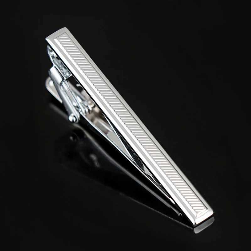 Classic 5cm Short Mens Tie Clip Silver Color Metal Tie Clips For Men Shirt Tie Pin Formal Business Necktie Bar Wedding GiftsX240914