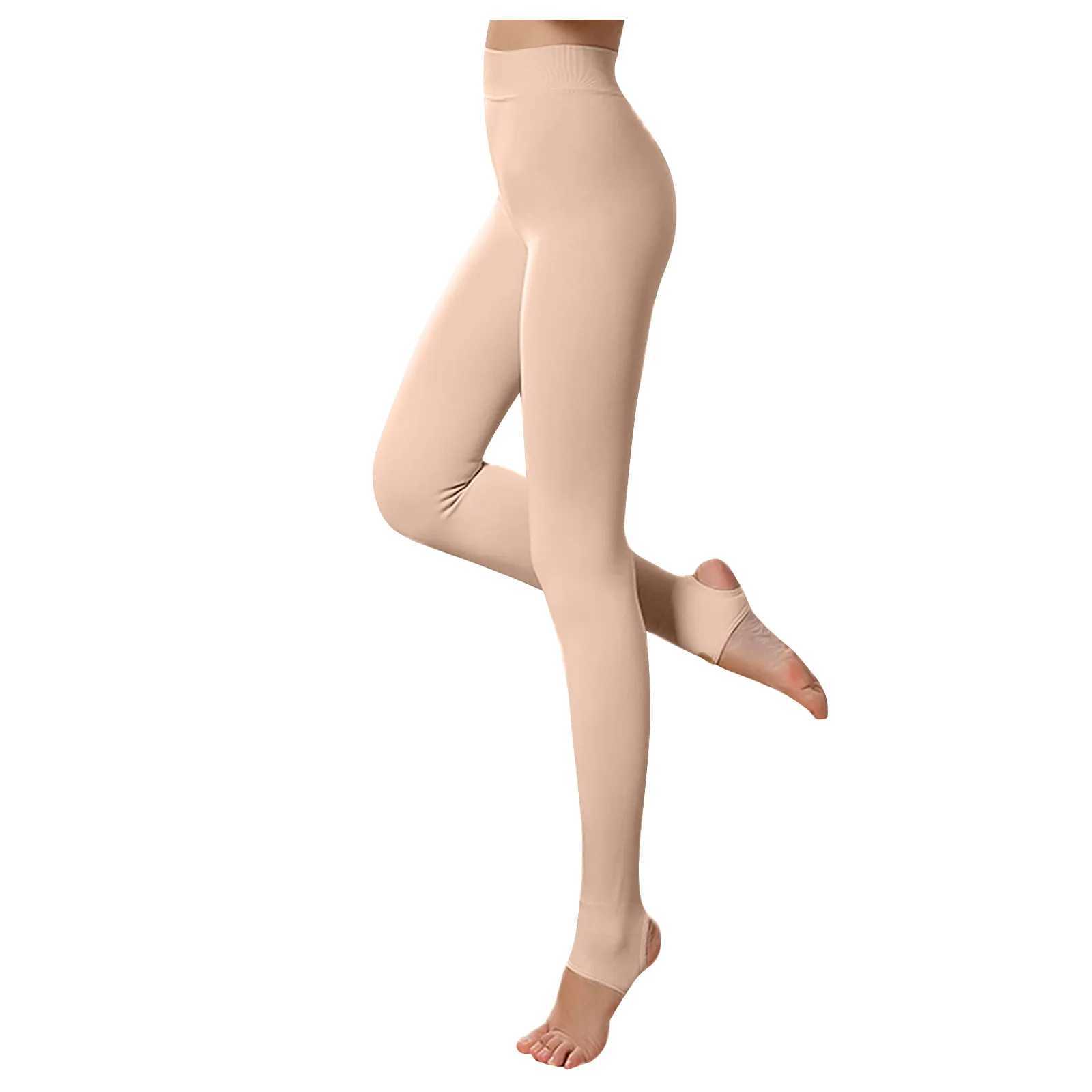 1 PC Womens Plus Velvet Thickening Warm Foot Pantyhose Integrated Pants LeggingsX240914