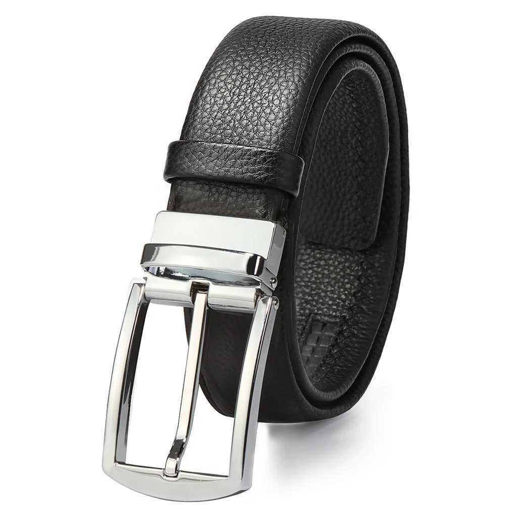 2024 Trend Genuine Leather Belt for Men Male Classic Casual Belts for Jean Pants Work Business Dress Luxury Designer Pin BuckleX240914