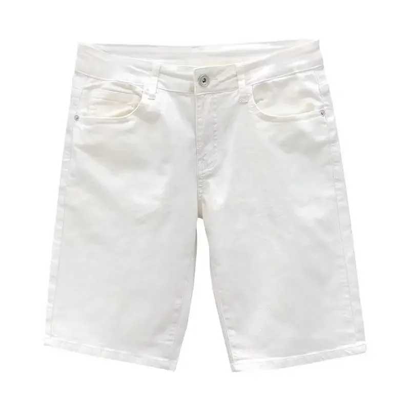 Stylish Denim Shorts For Young Men Summer Thin Style 2024 New Arrival White Five-point Jeans Youth Fashion EssentialX240914