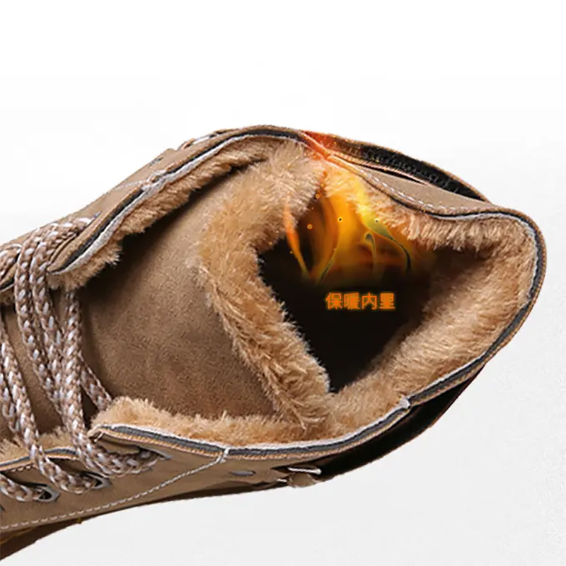 Men Boots New Men's Cotton Shoes Winter Fashion Shoes Men Snow Boots Plush Thickened Comfortable Outdoor Walking Shoes boots men