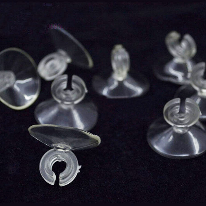 10/30/50 Pcs Aquarium Fish Tank Suction Cup Sucker Holders PVC Clear For 4/6mm Air Line Tube Hose Pump Wire