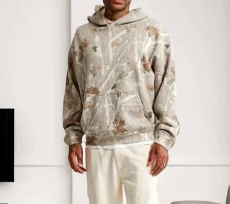 New men's with maple leaf emerald flower pattern, women's top and hoodie