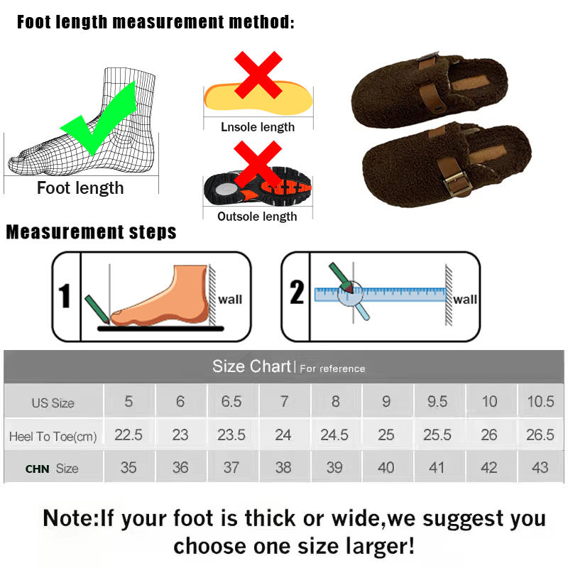 Winter 2023 Warm Ladies Flat With Furry Shoes Fashion Buckle Strap Women Mules Fur Slippers Casual Outdoor Indoor Female Slides 0946