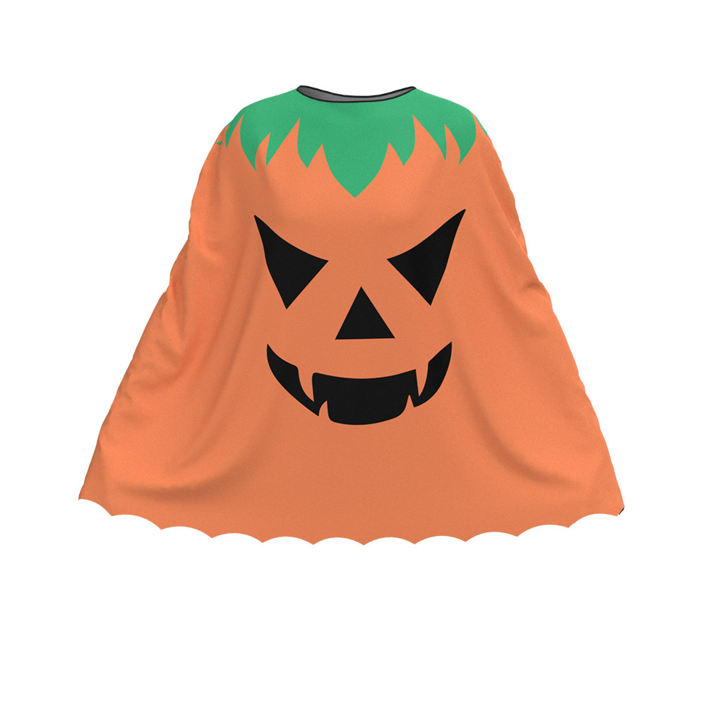 Unisex Halloween Pumpkin Costume 3 Piece Set with Poncho Headband and Candy Bag for All Ages Boys Girls Men Women Multi Style Wholesale