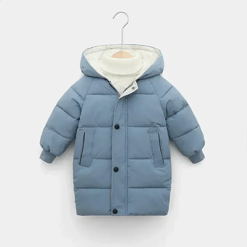212Y Russian Kids Childrens Down Outerwear Winter Clothes Teen Boys Girls CottonPadded Parka Coats Thicken Warm Long Jackets y240905