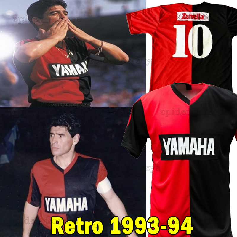 93 94 MARADONA Soccer Jerseys Retro Club Atletico Newell's Old Boys 1993 Football Shirts Men Uniforms