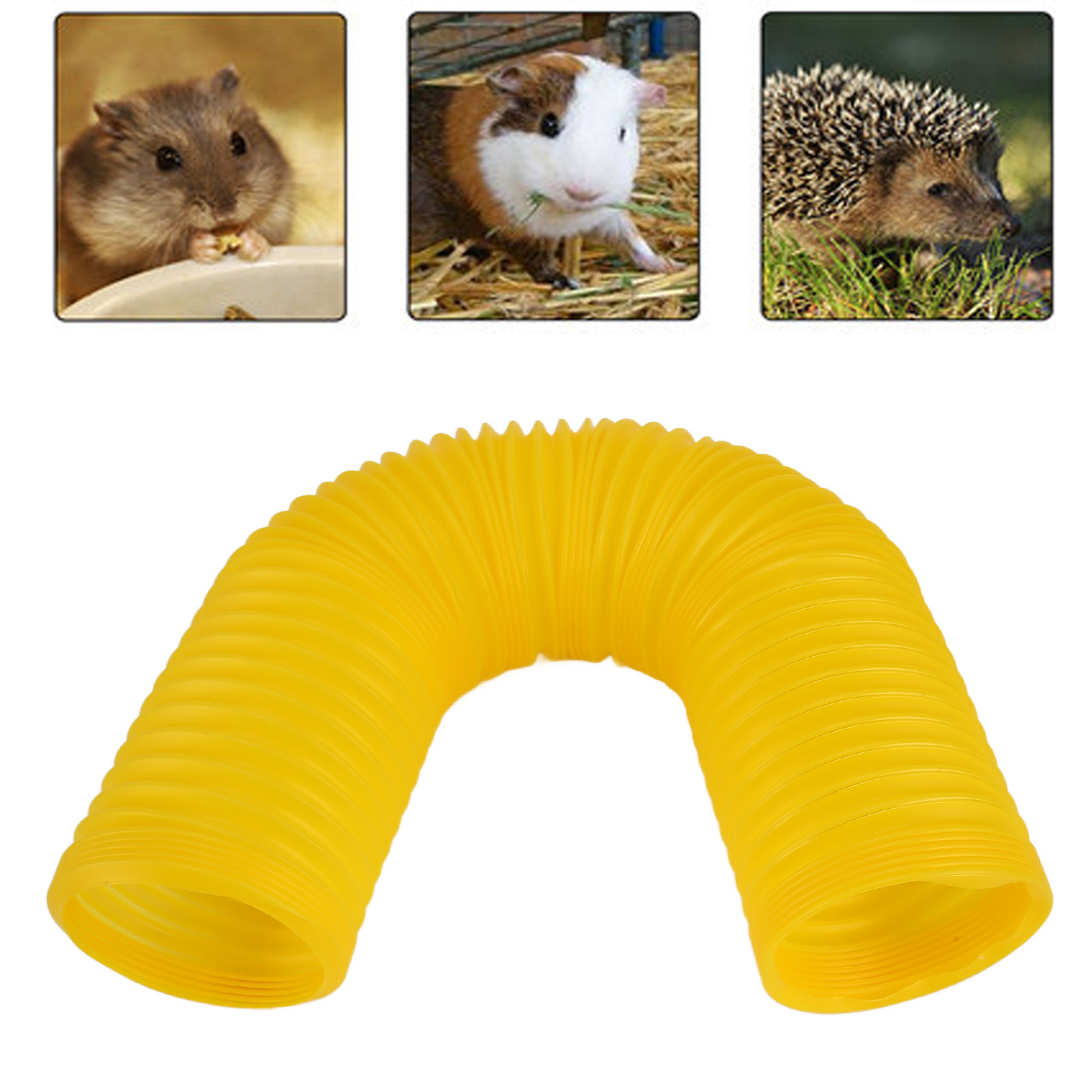 Small Animal Foldable Play Tunnel Small Animal Collapsible Tunnel Play Tube Toy For Guinea Pig Rat Hamster