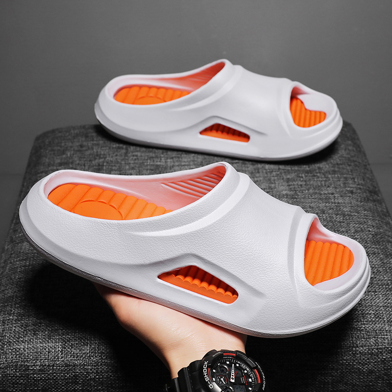 Fashion Men Slippers Indoor Outdoor Sandals Beach Soft Thick Sole Slides Trend Casual Shoes Mens Flip-flops Home Slippers Slides
