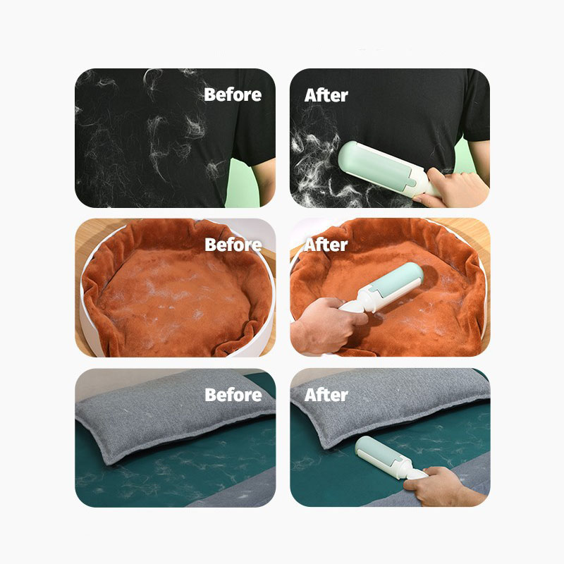 Pet Hair Remover Double Sided Roller Sticky Brush Cleaning Tools Dog Bed Sofa Clothes Multipurpose Brush Pet Accessories