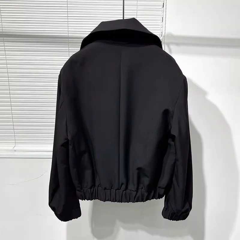 Owen Seak Men Cotton Jacket Gothic Style Mens Clothing Autumn Zipper Flying Jacket Women High Street Hip Top Black Coat W250524