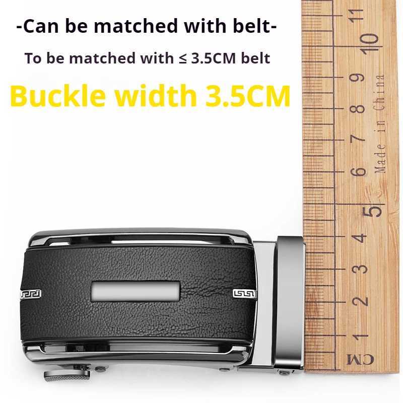 High quality ratchet belt buckle men DIY leather belt accessories 3.3-3.5cm width alloy automatic belt buckleX240914