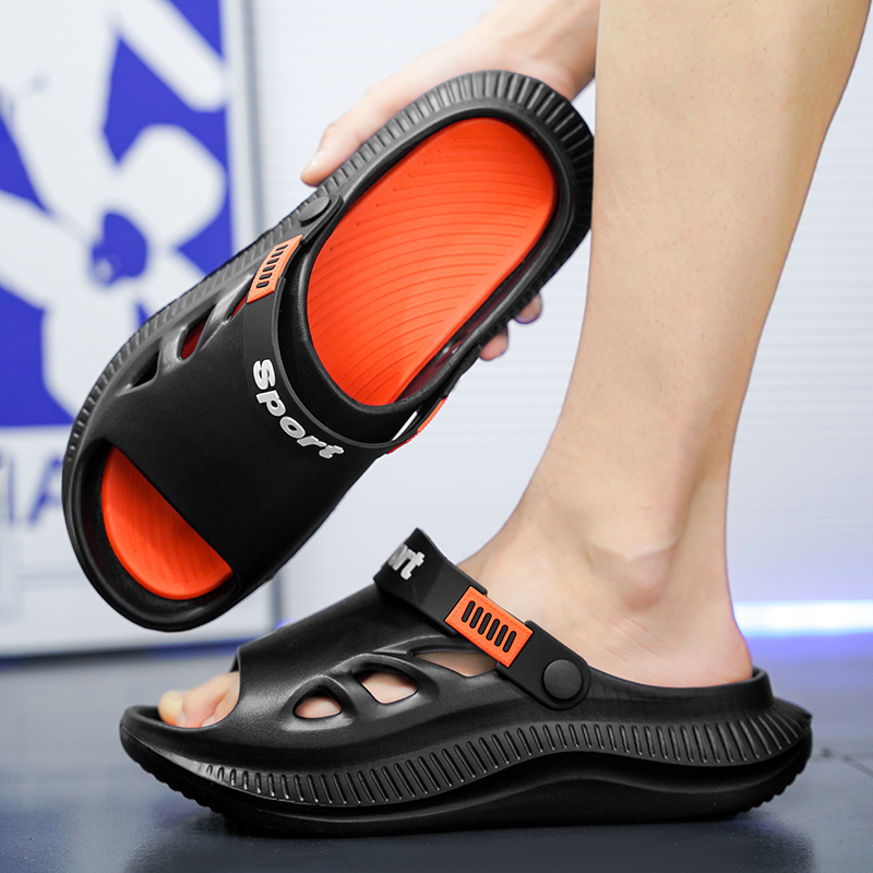 Men's Outdoor Sandals Slippers Beach Comfortable Soft Slides Beach Clogs Men Casual Shoes Garden Shoes Men Outdoor Sandals 45 46