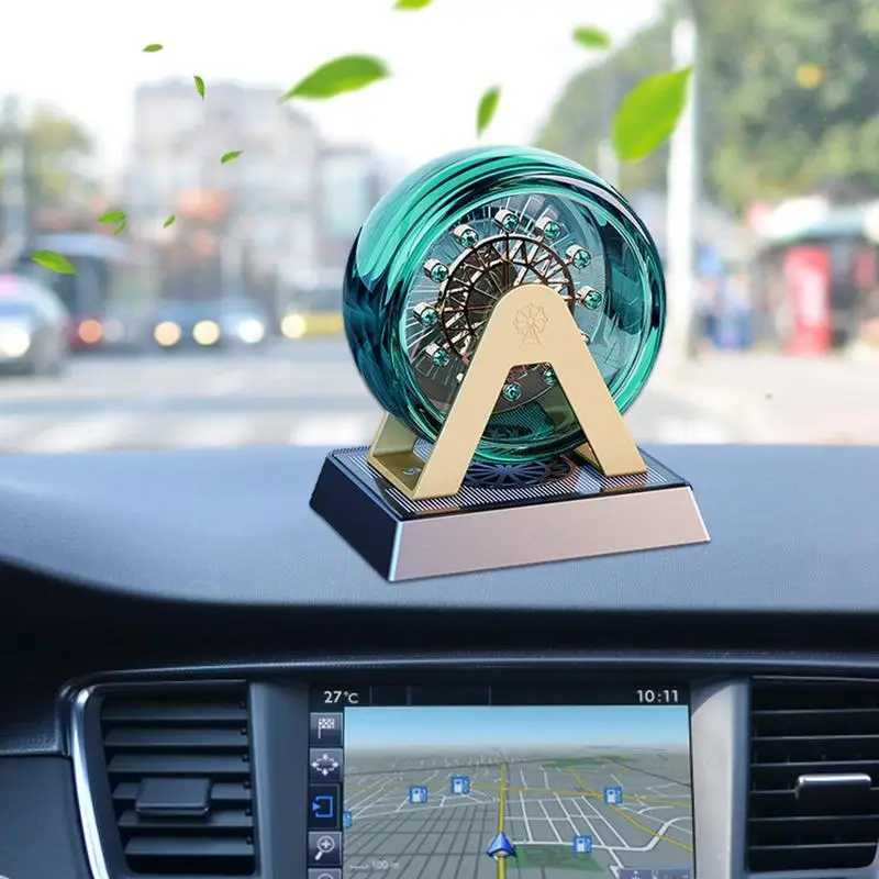 Car Air Freshener Car Interior Ornament Car Accessories Ferris Wheel Shape Solar-powered Car Perfume Diffuser For Cars Truck SUV Auto ConvertibleL2409