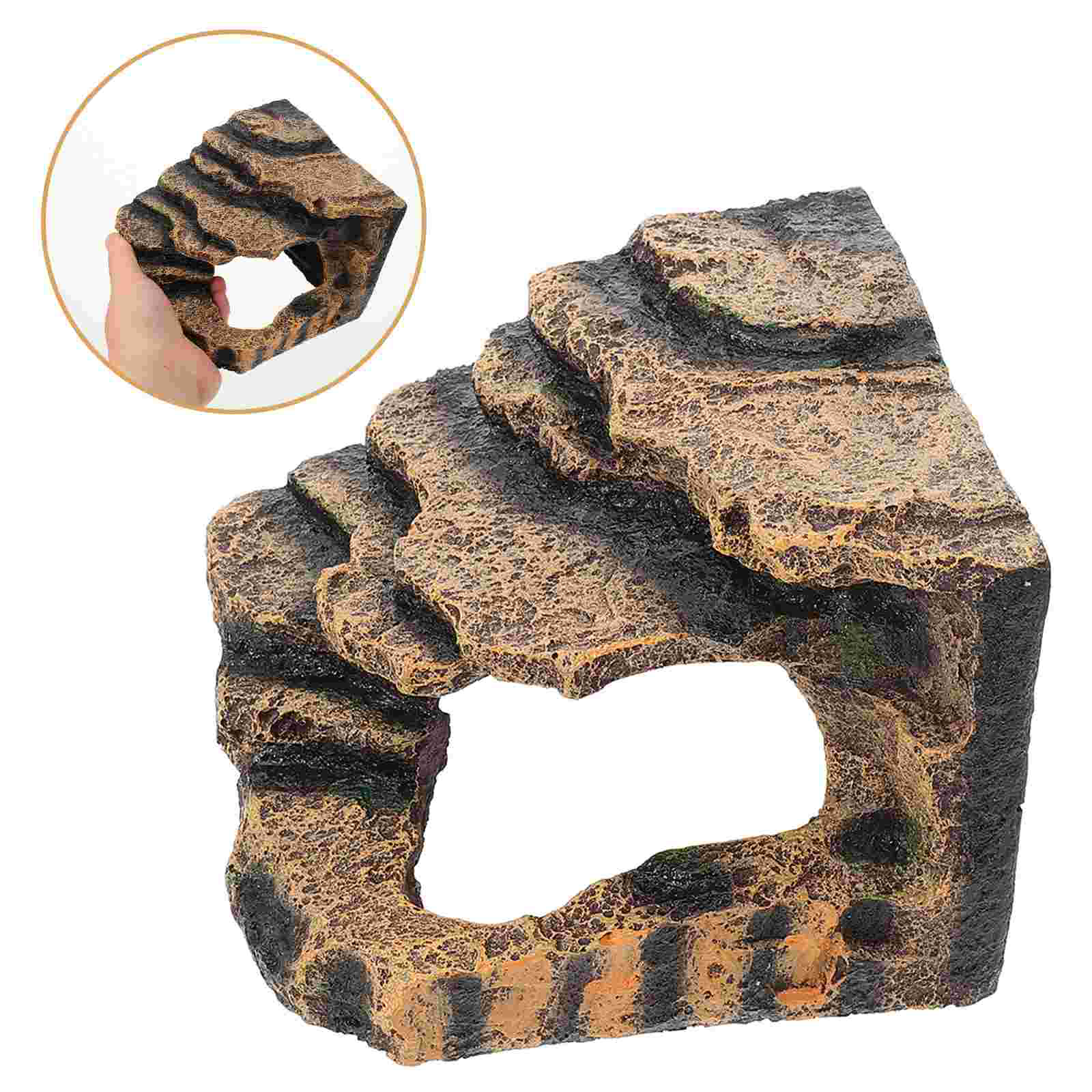Turtle Platform Aquarium Basking Ramp Extra Large Ornaments Pet Supplies 1400X1370X1100CM Climbing Tank Rocks Coffee Resting
