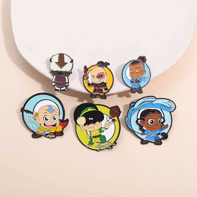 Cartoon Anime 3-7PCS/SET Brooch Character Ornaments Pendant Creative Anti-travelling Ornaments Metal Badge To Send Friends GiftX240914