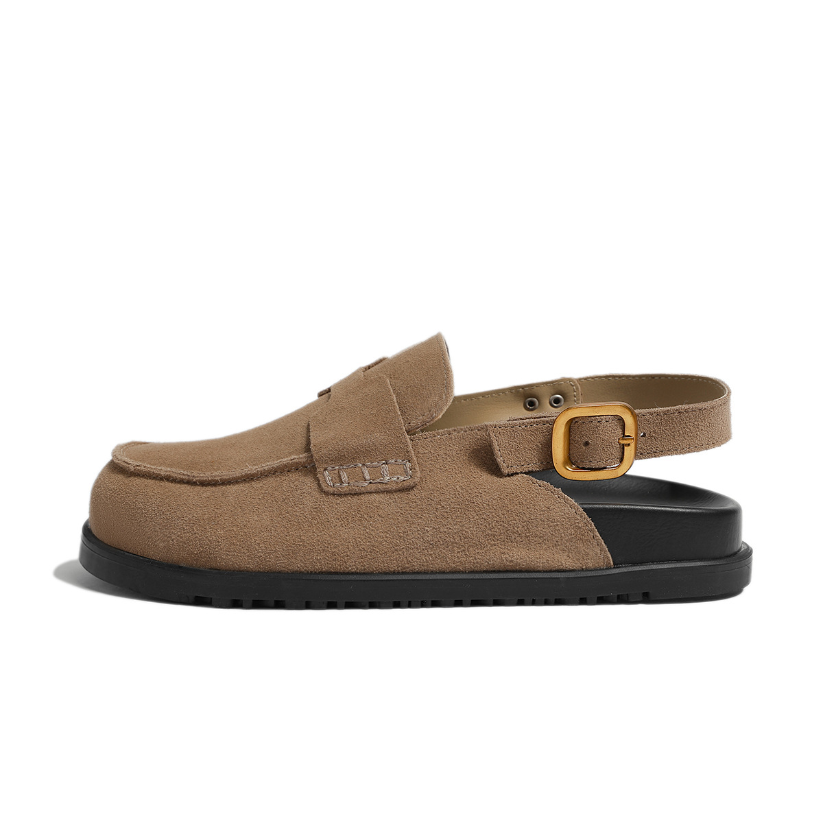 ck Low House Slippers Platform Shoes Slides Cover Toe Mules For Women 2024 Soft Flat Rubber Hoof Heels PU Basic Fabric Casual dh911125171