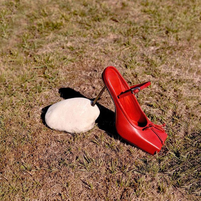 Bowknot Square Toe High Heels Shallow Mouth Slippers 2024 New Fashion Party Steel Pipe Dance Sexy Women's Sandals Large 34-43