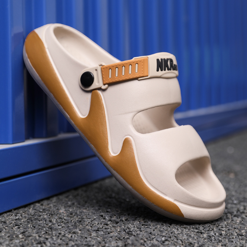 New Men's Outdoor Sandals Slippers Beach Comfortable Thick Sole Clogs Men Casual Shoes Garden Shoes Men Beach Sandals 45 46