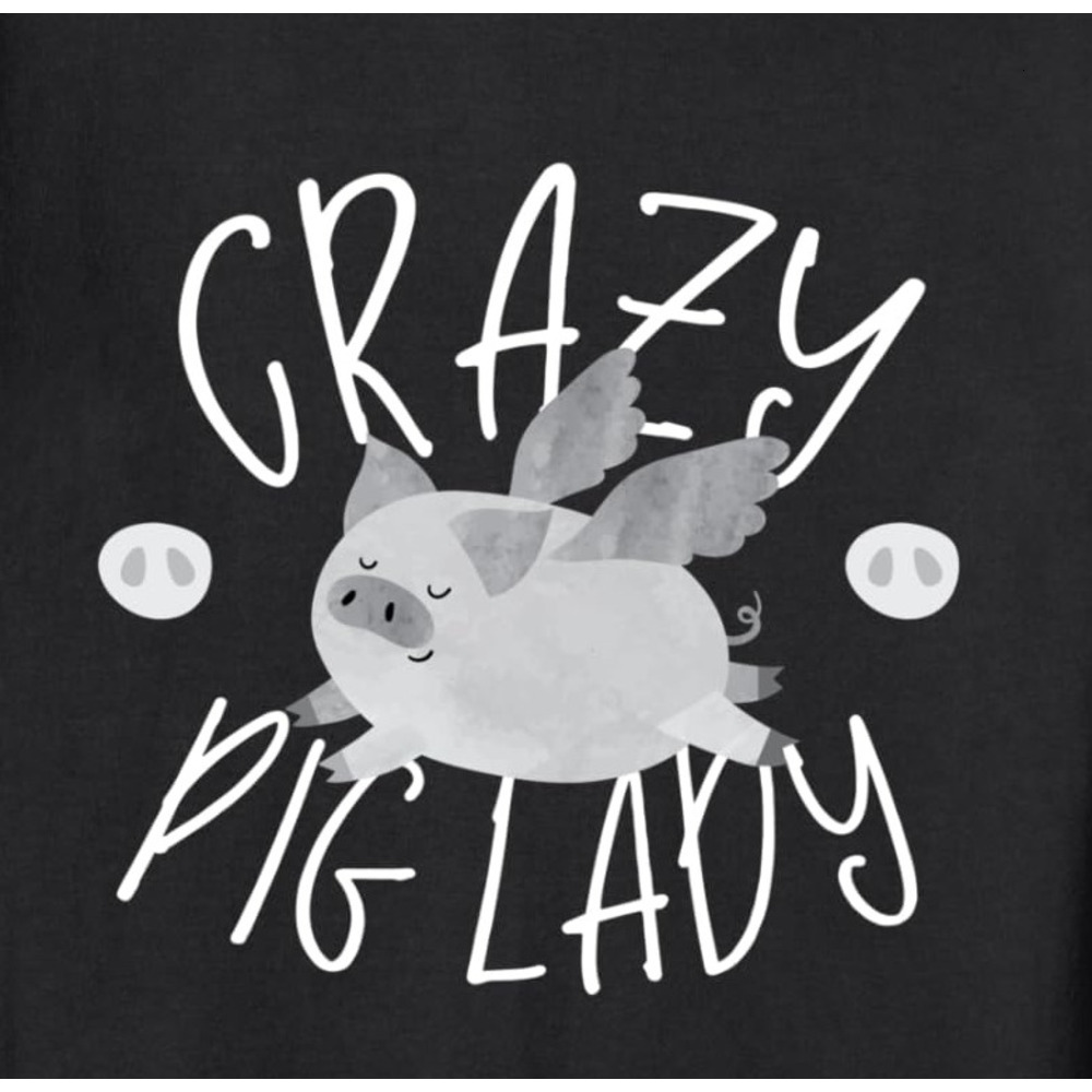 Long Sleeve Shirts for Men sweatshirt Crazy Pig Lady Funny Animal Gift Idea Sweatshirt Tee Streetwear Casual tops clothes dd 77 d1 72