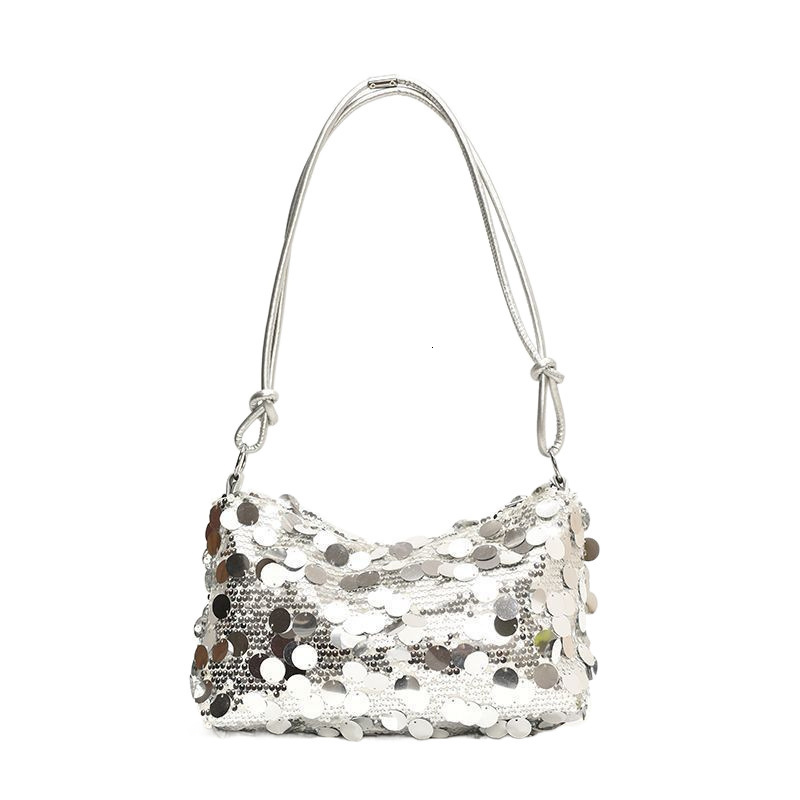 High end small for women 2024 new trendy fashion sequin western-style crossbody bag with niche design, single shoulder armpit
