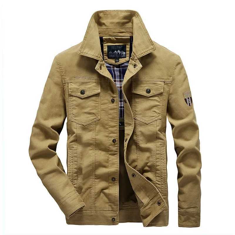 2023 Spring/Summer Casual Military Jacket Mens Pure Cotton Jacket Mens Large Jacket W240914