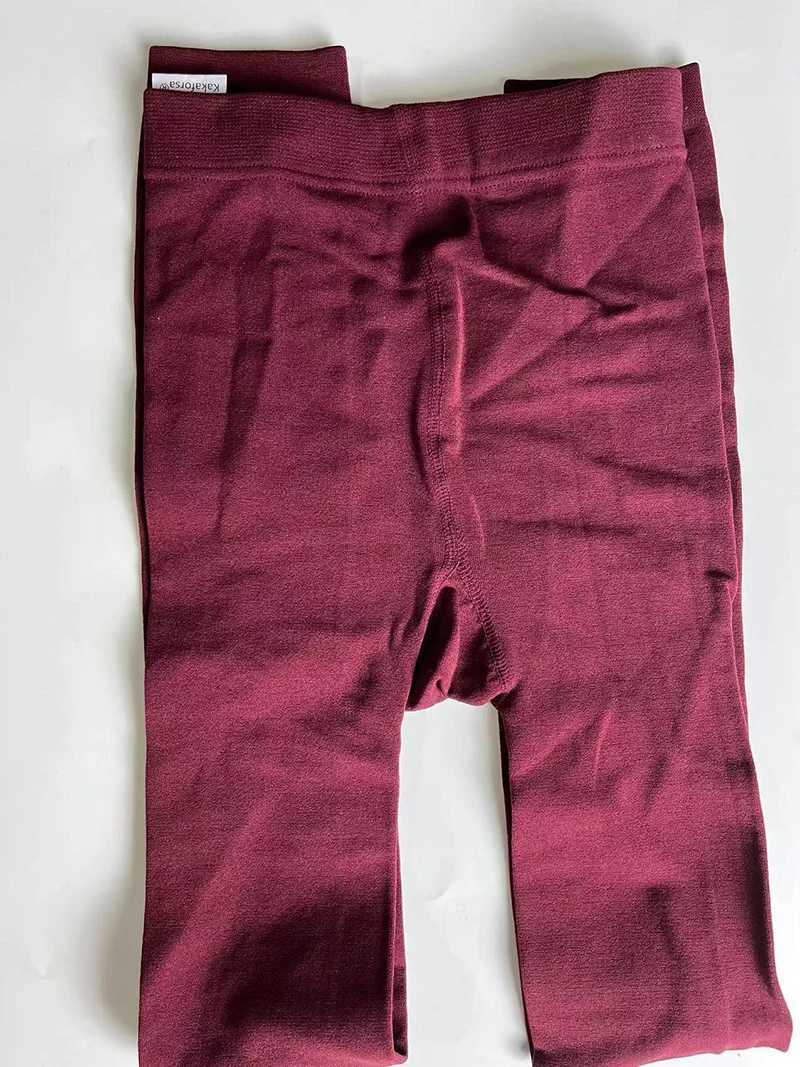 Kakafoesa New Fashion Casual Warm Faux Velvet Winter Leggins Women Leggings Knitted Thick Slim Women Legins Woman Solid PantsX240914