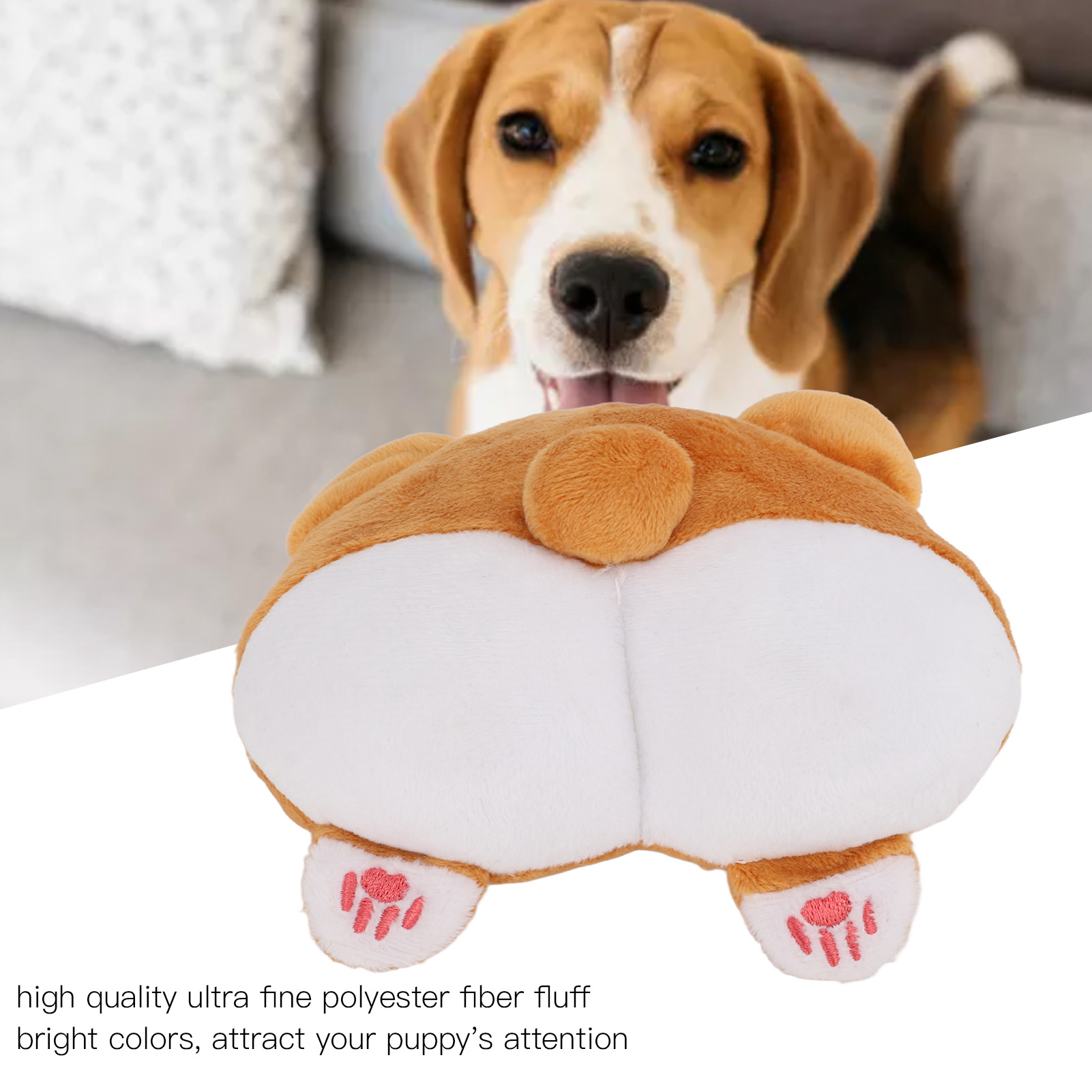 Small Large Dogs Animal Plush Dog Squeaky Toy Puppy Chew Toys Bite Resistant Pet Toy For Dogs