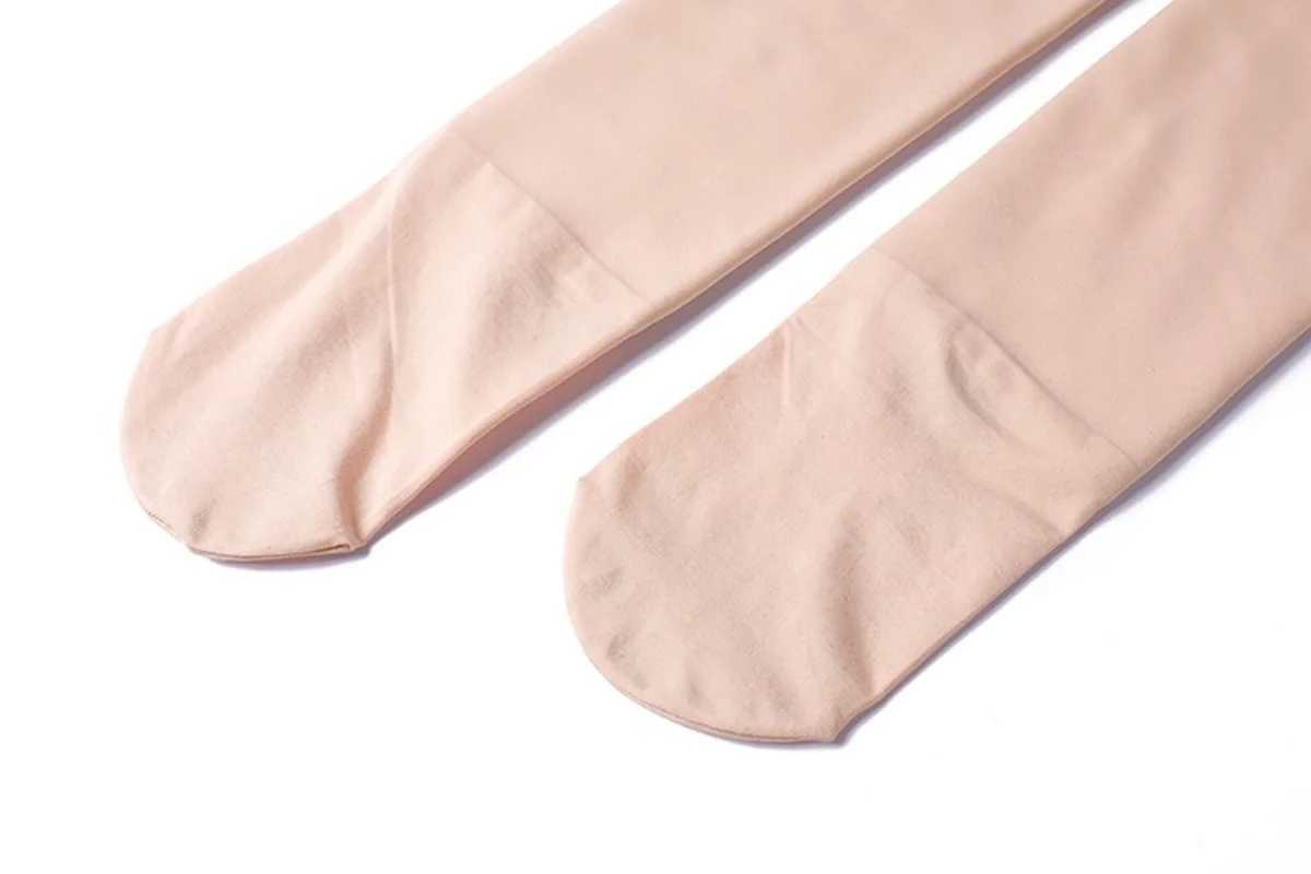 Fleece Leggings Women Wear Flesh-colored Light-leg Long Trousers Inside and Outside Thick Warm Nude SocksX240914