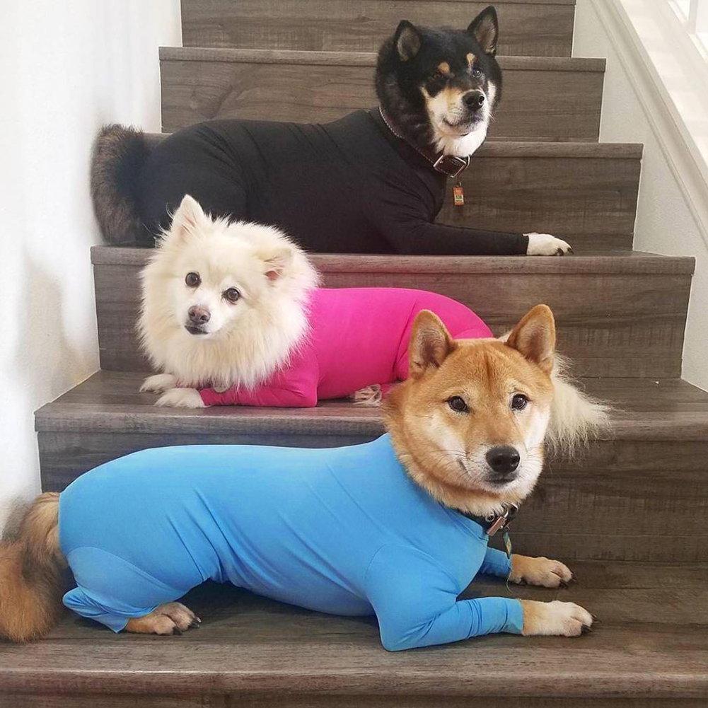 Big Dog Pajamas Stretch Pet Jumpsuit Winter Pet Clothes Warm Tight-fitting Dog Cloth Medium and Large Dog Suit Labrador Doberman