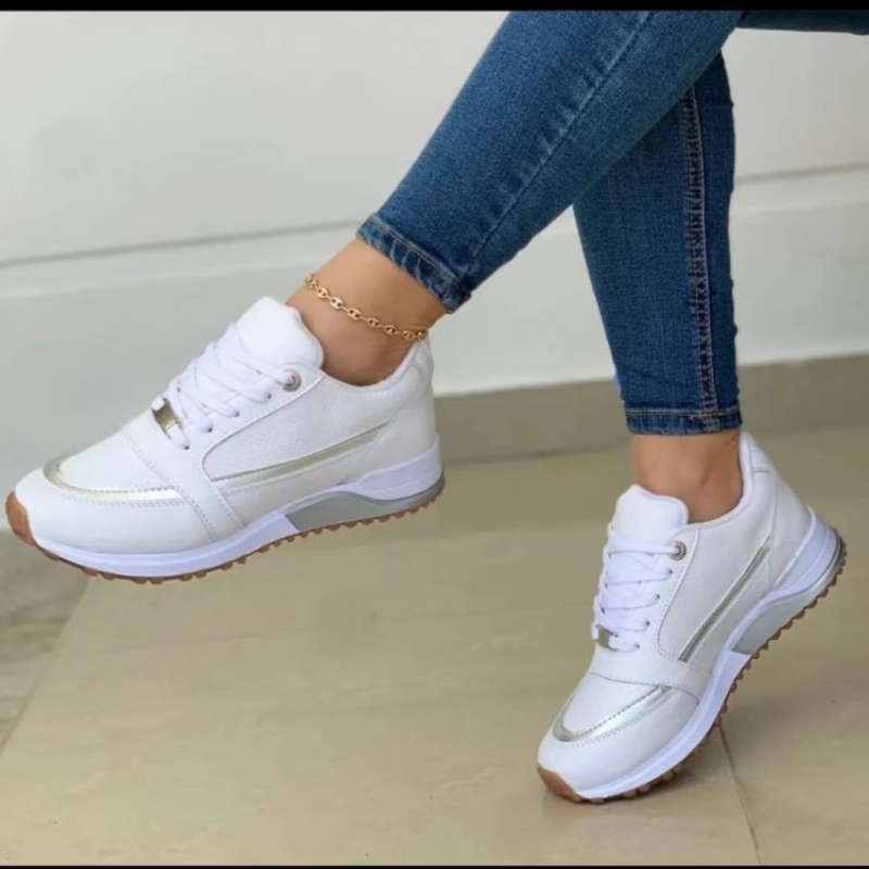 Luxury Women's Sneakers Mesh Lace-Up Women Casual Shoes Fashion Outdoor Running Sport Shoes comfortable Women Tennis Shoes 36-43