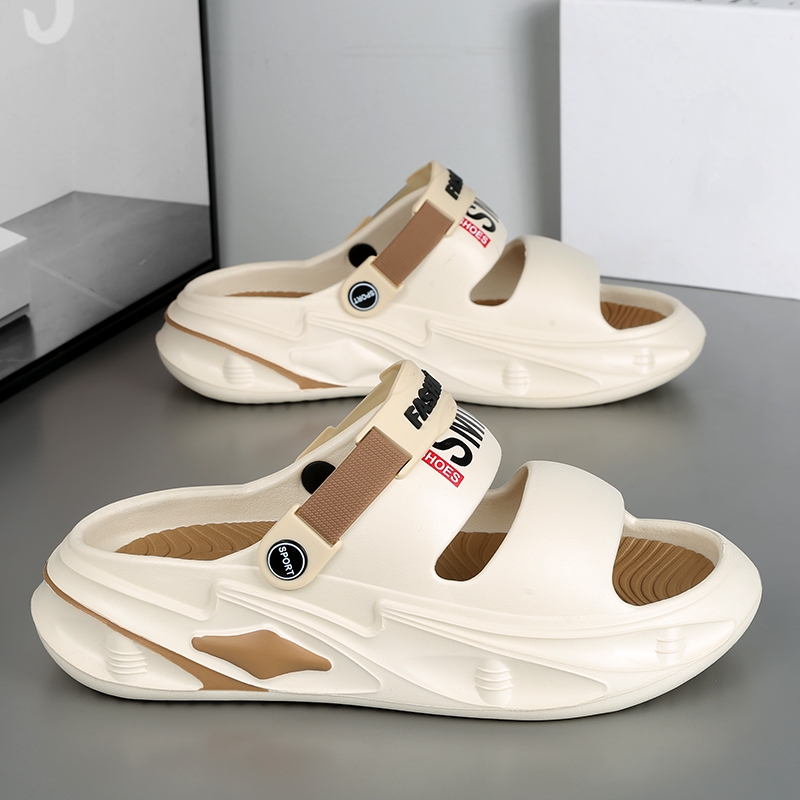 Men's Outdoor Sandals Slippers Beach Comfortable Slides Thick Soft Clogs Men Casual Shoes Garden Shoes Men Women Beach Sandals
