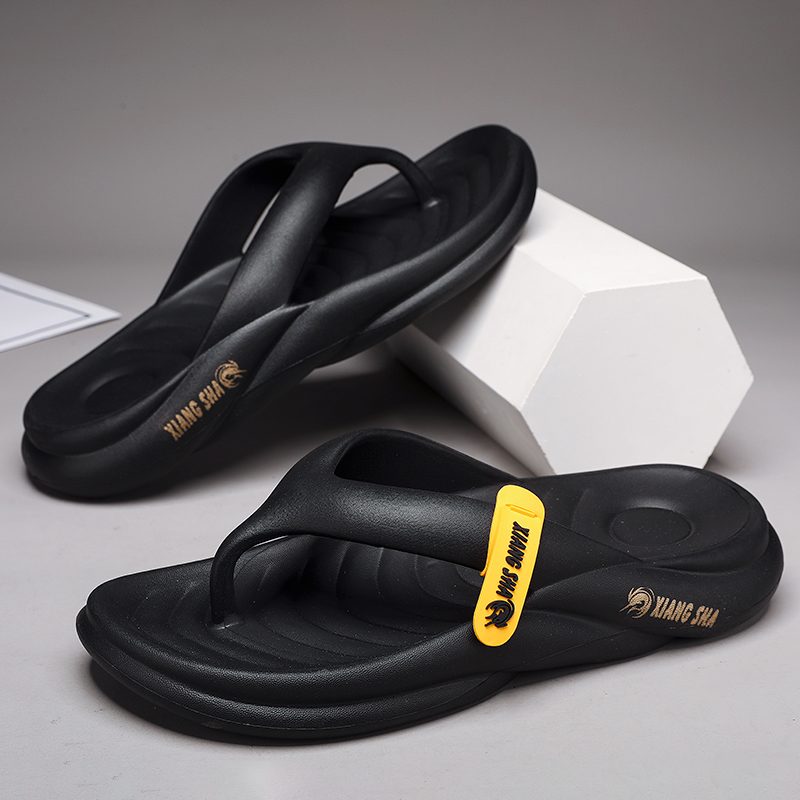 Men Slippers Flip Flops Indoor Outdoor Beach Sandals Fashion Thick Soft Bottom Slides Non-slip Men Home Slippers Flip Flops