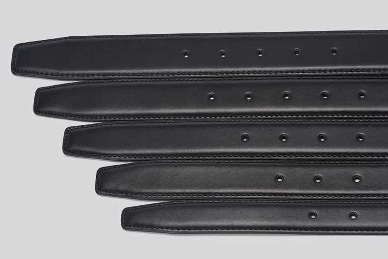 3.8cm 3.5cm 3.2cm 3.0cm 2.8cm 2.4cm Genuine Leather Belt No Buckle Pin Buckle Waist Strap Belts Boby Without Buckle Men WomenX240914