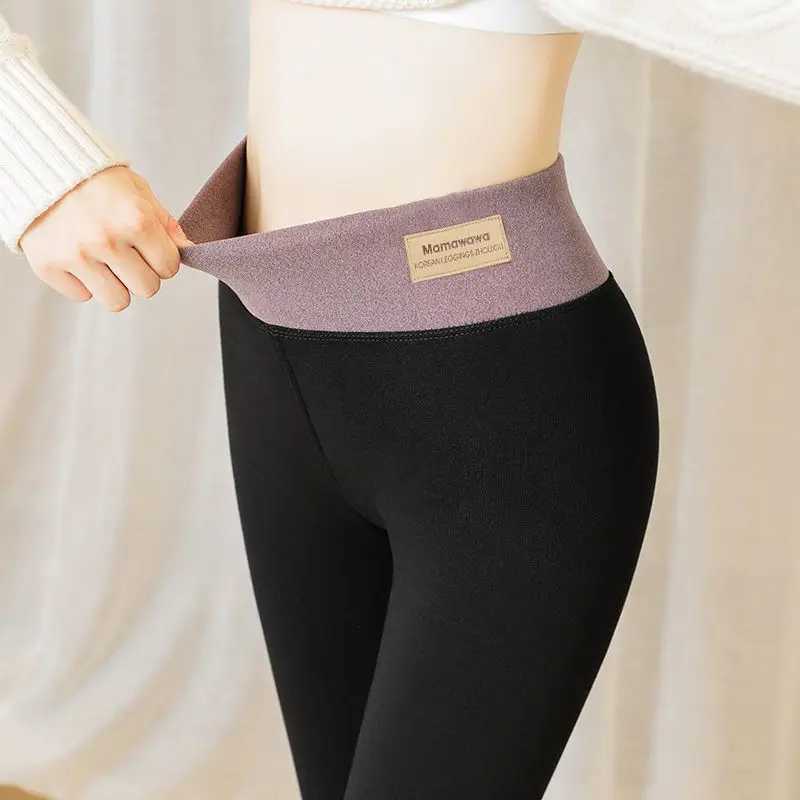 Womens Winter Thicken Leggings Keep Warm Fleece Skinny Slim Pants Female Super Thick Thermal Leggins Clothing for Women E739X240914