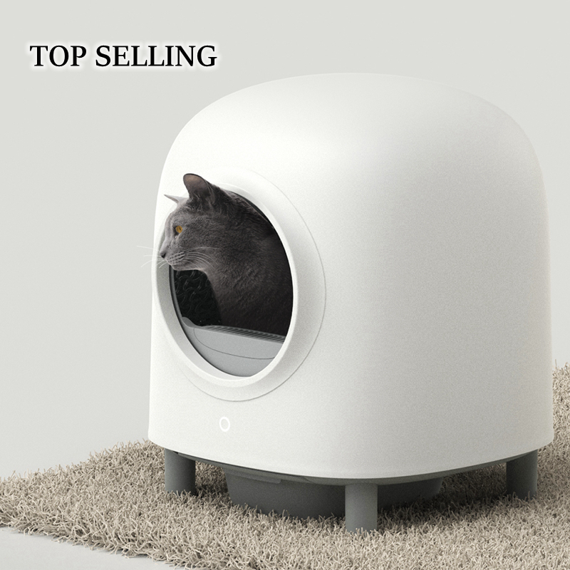 New Black Automatic Cat Litter Box Petree Cat Smart Toilet APP Remote Control Intelligent Self-cleaning Electronic Pet Toilet