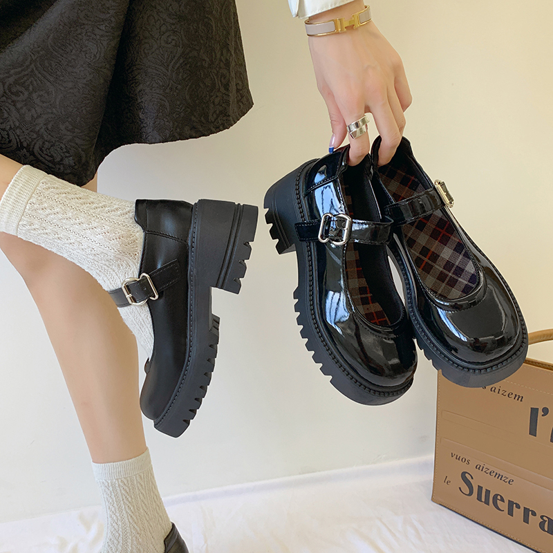 Shoes Women's Platform Casual Female Sneakers Oxfords Round Toe British Style Clogs Leather On Heels Summer Preppy Cotton Fabric 778f