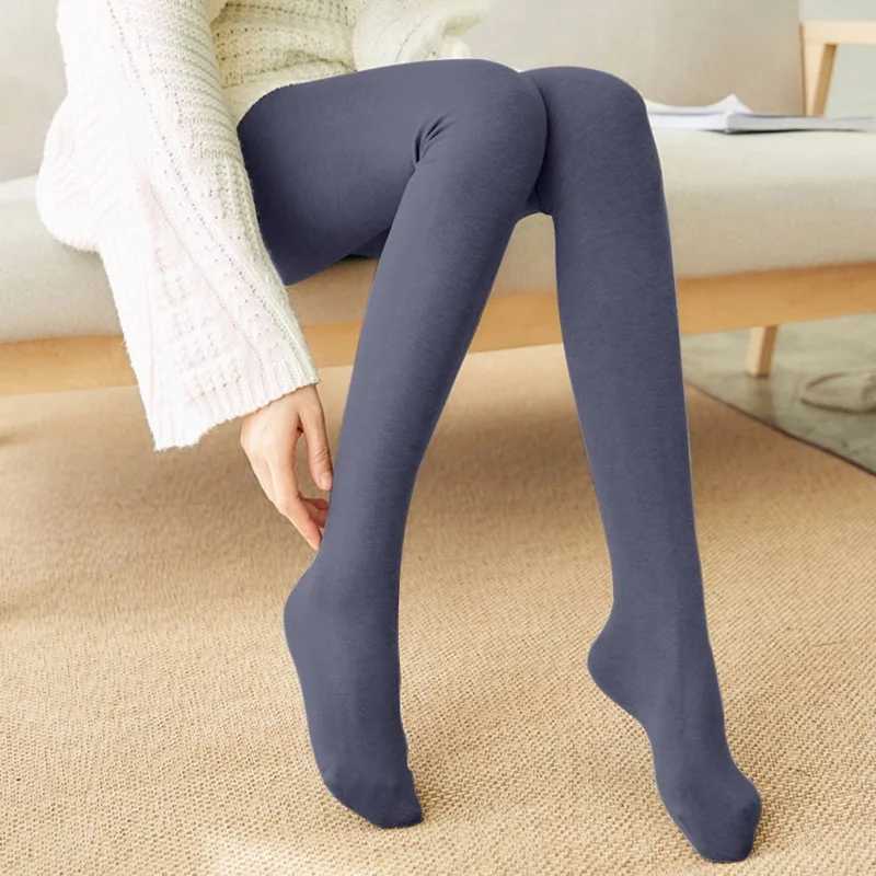 Color Winter Leggings Leggins For Women Warm Velvet Leggins Solid High Waist Leggings Stretchy Leggings dropshippingX24