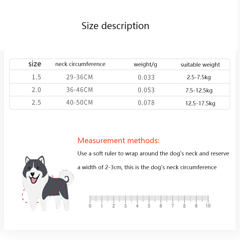 Reflective Nylon Dog Collar, Adjustable Metal Buckle Pet Collar Mesh Breathable Suitable for Medium and Large Dogs Pet Supplies