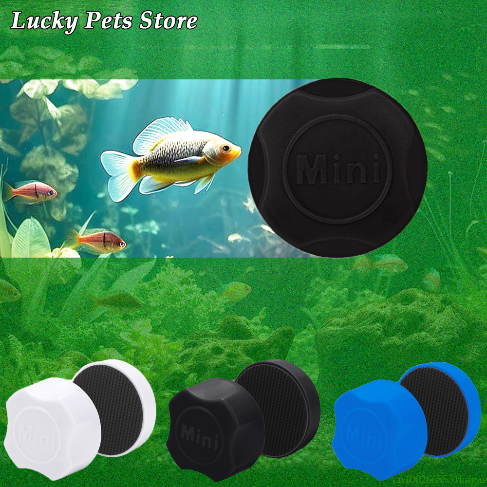 Mini Magnetic Fish Tank Brush Magnet Scrubber for Aquarium Cleaning Tools Brush Glass Cleaner Algae Removal Fishbowl Accessories