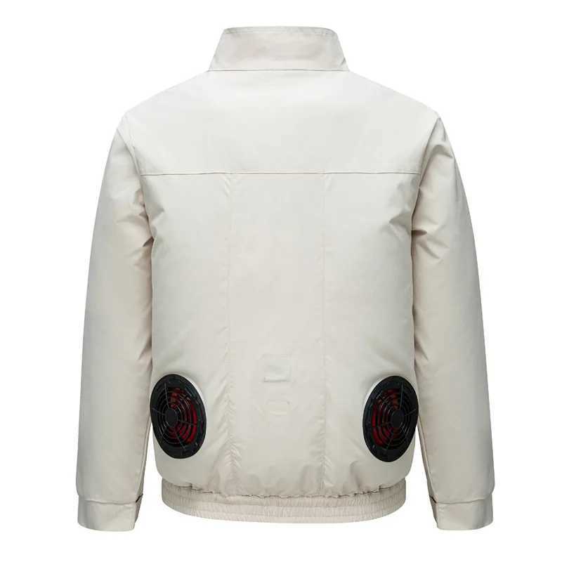 New summer sun protection breathable fan air conditioning outdoor work clothes unisex style F W240914